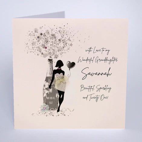 Personalised Female Age Birthday Card (PCAB49) Five Dollar Shake
