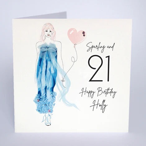 Personalised Female Age Birthday Card (PCAB50) Five Dollar Shake