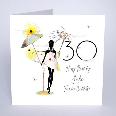 Personalised Female Age Birthday Card (PCAB52) Five Dollar Shake