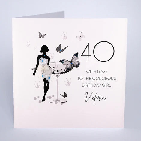 Personalised Female Age Birthday Card (PCAB54) Five Dollar Shake