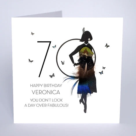 Personalised Female Age Birthday Card (PCAB62) Five Dollar Shake