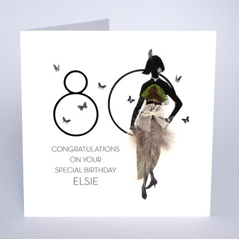 Personalised Female Age Birthday Card (PCAB64) Five Dollar Shake