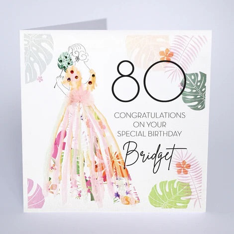 Personalised Female Age Birthday Card (PCAB69) Five Dollar Shake