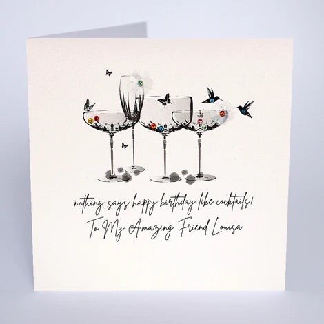 Personalised Female Birthday Card (PCG68) Five Dollar Shake