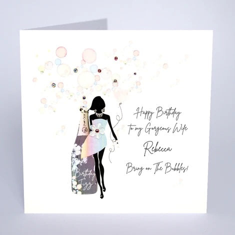 Personalised Female Birthday Card (PCR51) Five Dollar Shake