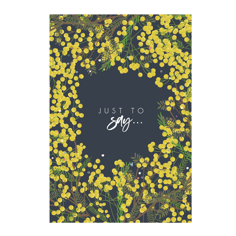 Belly Button Mimosa Pack - Just to Say  - Blank 8 Mini Cards & Envelopes