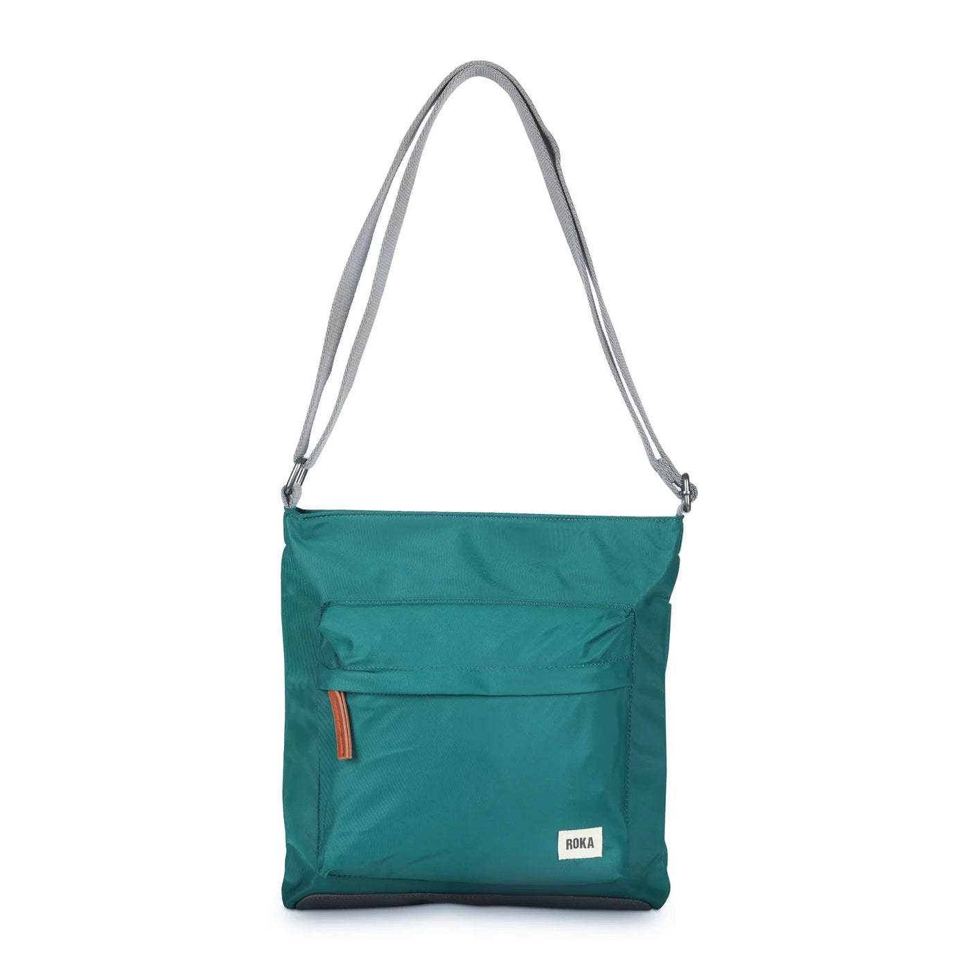 Roka Kennington B Medium Crossbody Bag -Sustainable Nylon - Teal