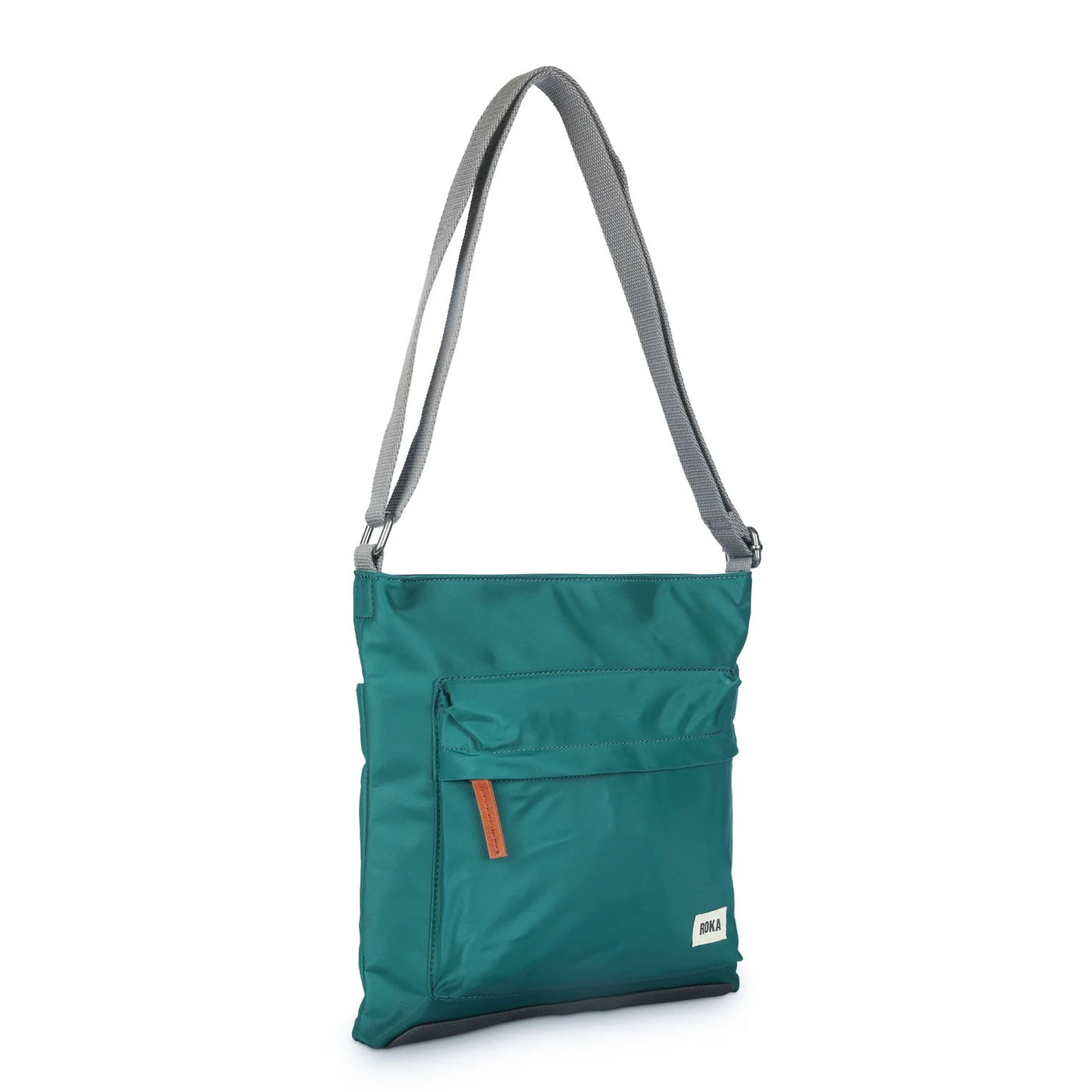 Roka Kennington B Medium Crossbody Bag -Sustainable Nylon - Teal