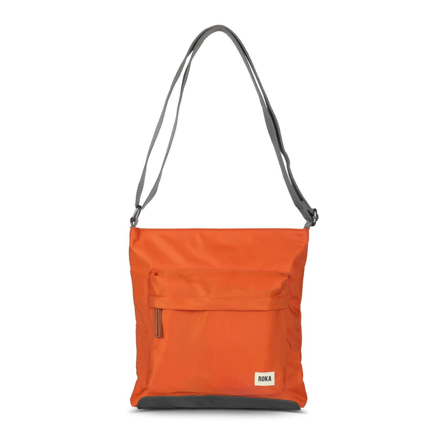 Roka Kennington B Medium Crossbody Bag -Sustainable Nylon - Burnt Orange