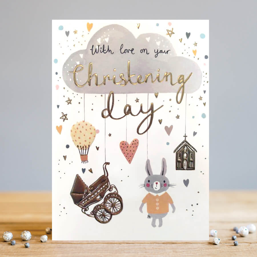 Louise Tiler With love on your Christening Bunny Card