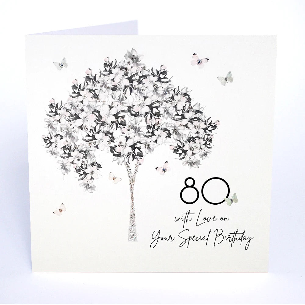 Five Dollar Shake Tree 80th Special Birthday Card