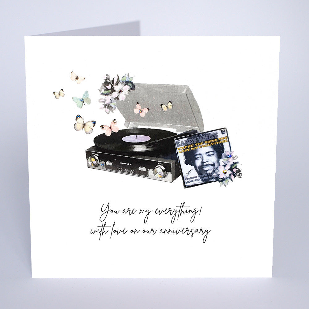 Five Dollar Shake Our Anniversary (Barry White Record) Card