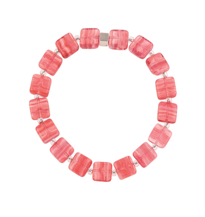Carrie Elspeth Hurricane Stretch Bracelet - Pink
