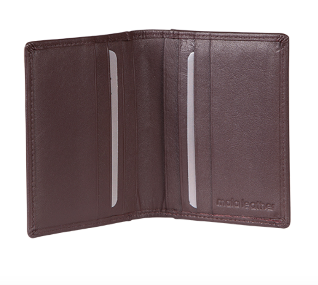 Mala Leather Origin Flap Card Holder with RFID Protection (177 5) - Black
