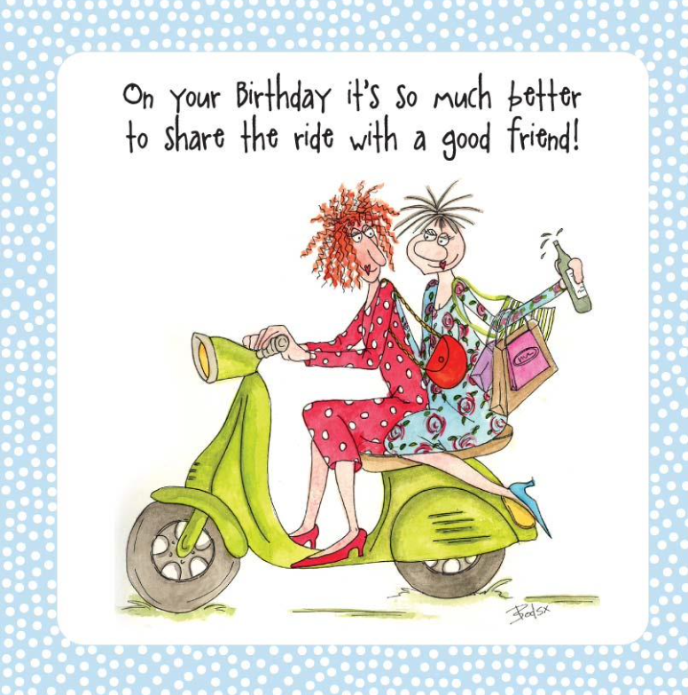 Camilla & Rose Birthday Card -Share the Ride