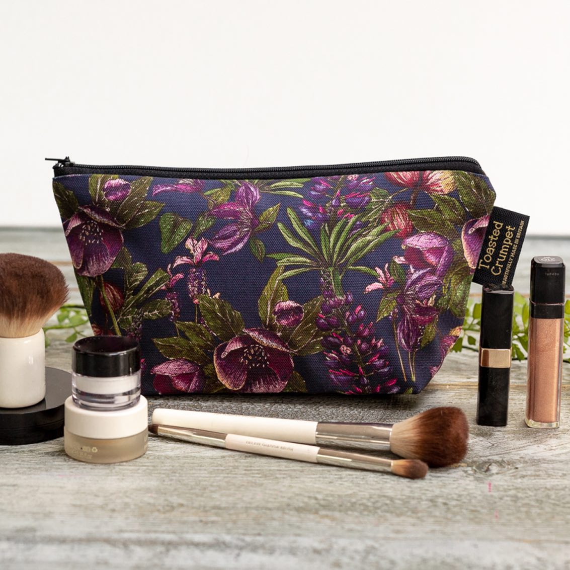 Toasted Crumpet Mulberry Collection Noir Small Make Up Bag