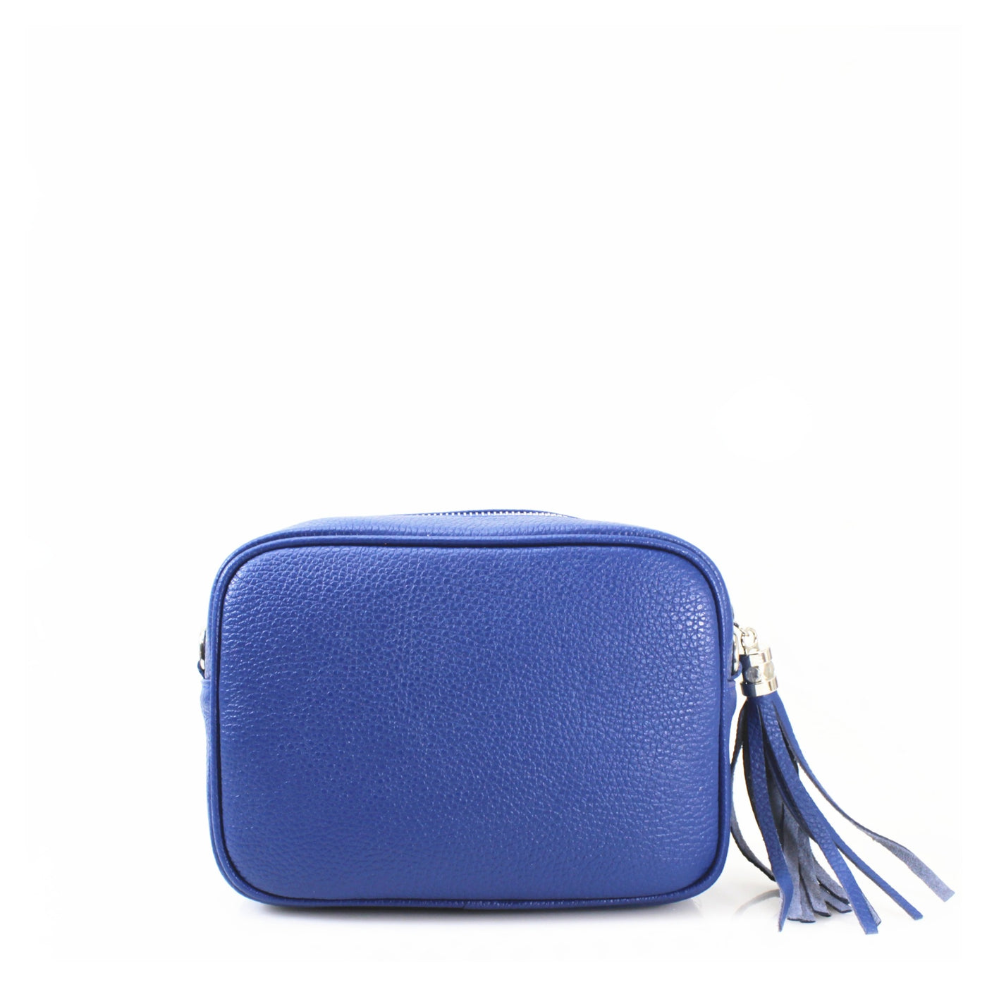 Leather Camera Tassel Handbag - Royal Blue