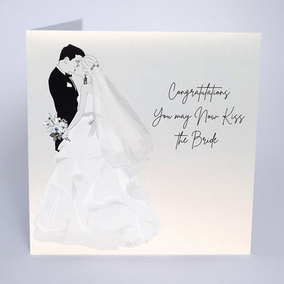 Five Dollar Shake You May Now Kiss the Bride Wedding Day Card