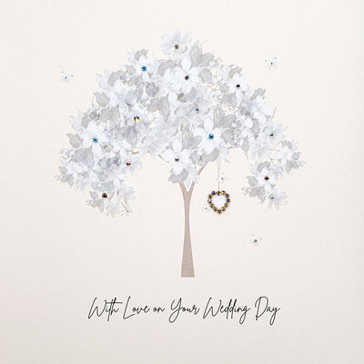 Five Dollar Shake LARGE With Love on Your Wedding Day (Tree) Card