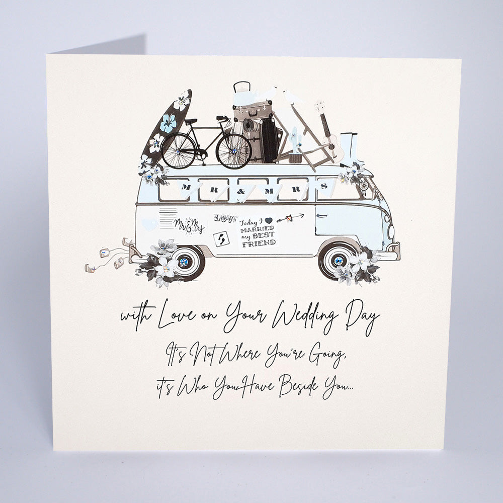 Five Dollar Shake LARGE Its Who You Have Beside You Wedding Day Card