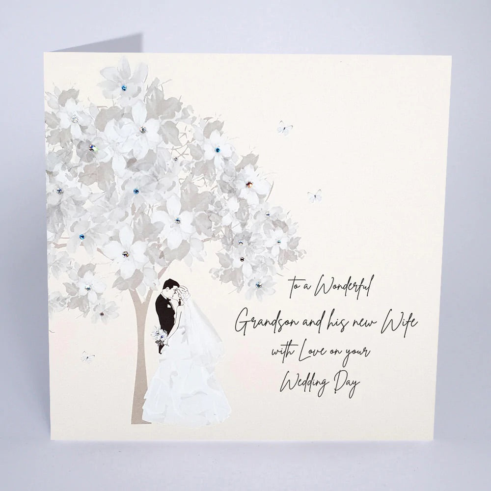 Five Dollar Shake LARGE Grandson & His New Wife Wedding Day Card