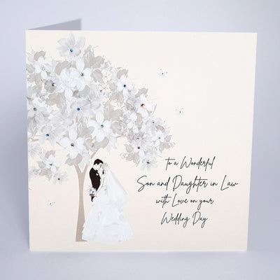 Five Dollar Shake LARGE Son & Daughter-in-Law Couple Tree Wedding Day Card