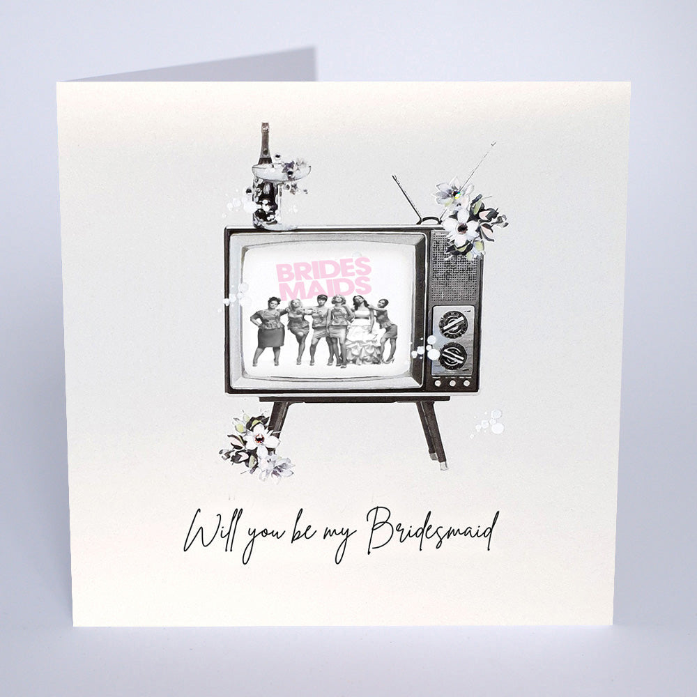 Five Dollar Shake SMALL Will you be my Bridesmaid TV Card