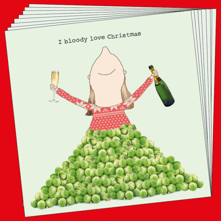 Rosie Made A Thing - Sprouts Love Box - Pack of 8 Christmas Cards