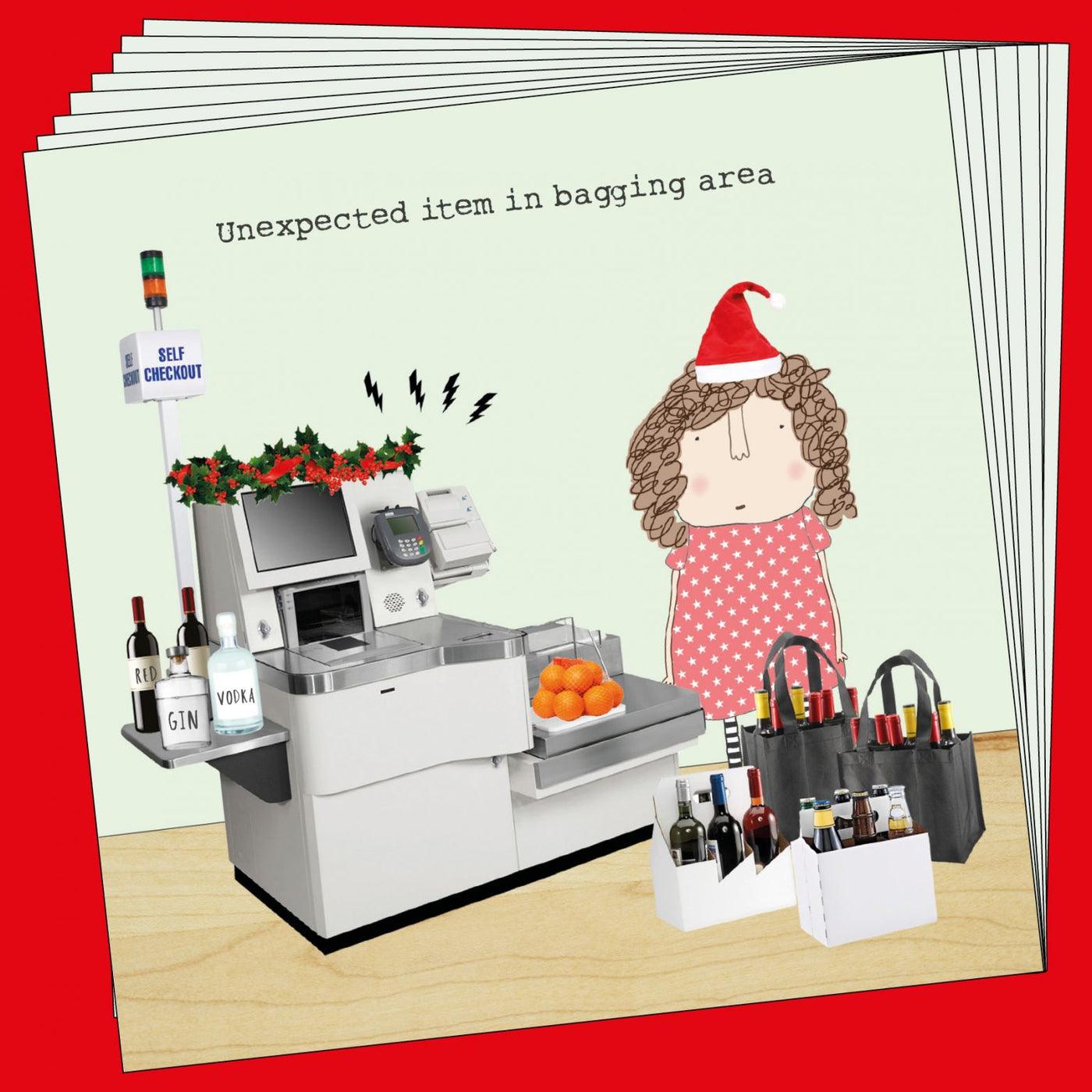 Rosie Made A Thing - Bagging Area Box - Pack of 8 Christmas Cards