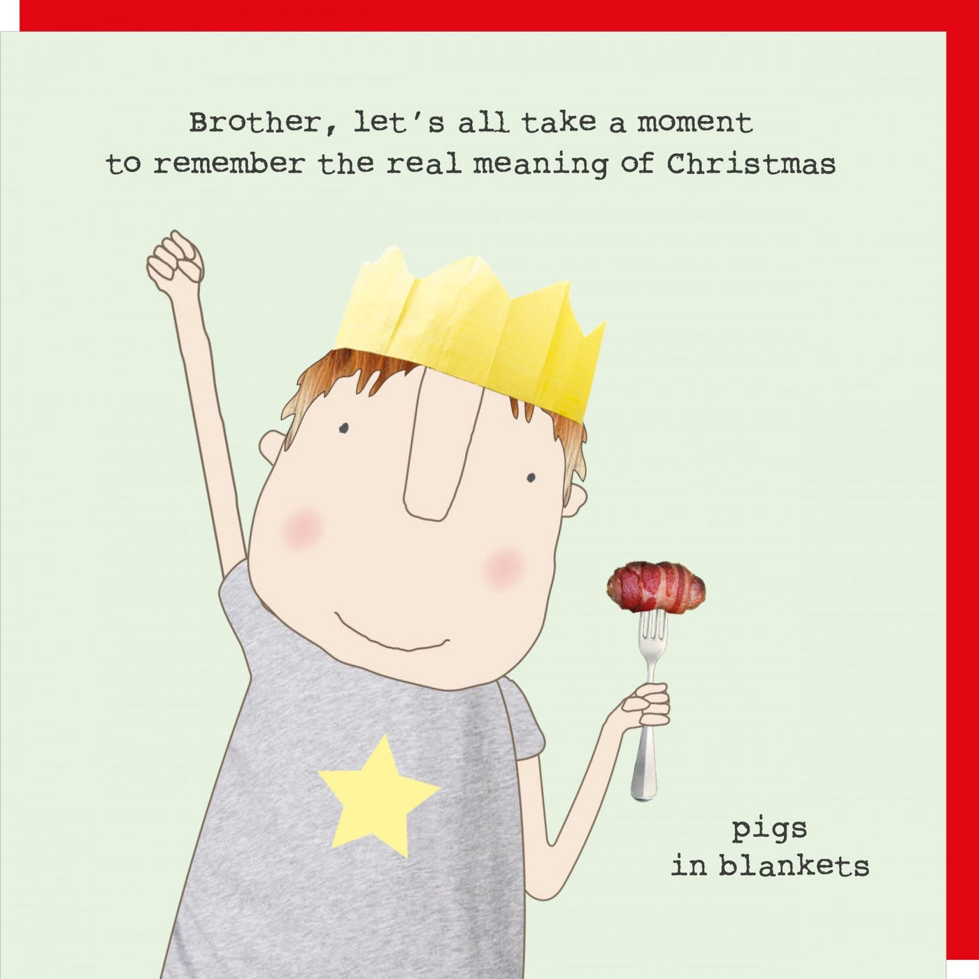 Rosie Made A Thing - Brother Pigs - Christmas Card