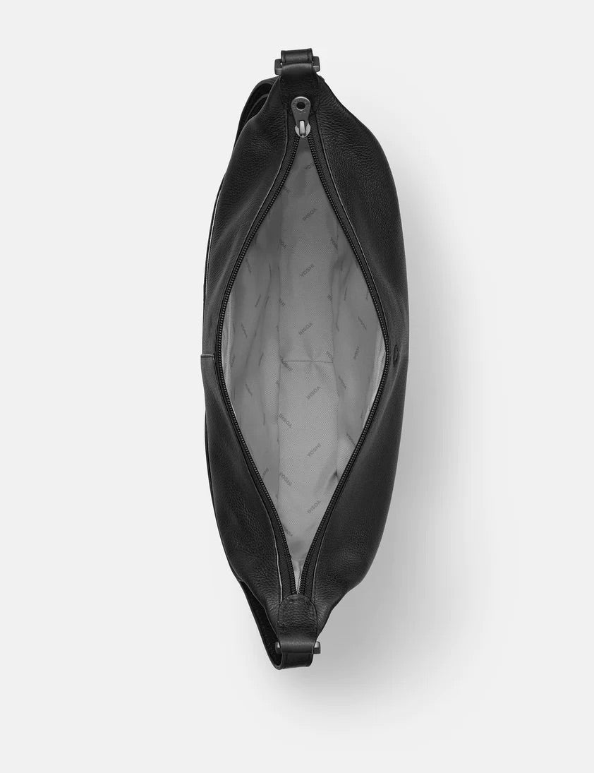 Yoshi Dolton Hobo Leather Handbag - Black