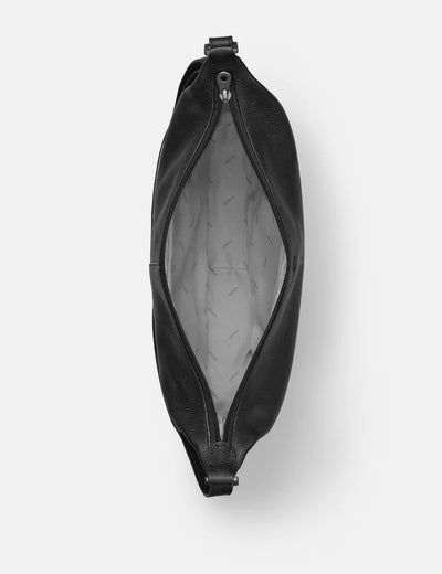 Yoshi Dolton Hobo Leather Handbag - Black