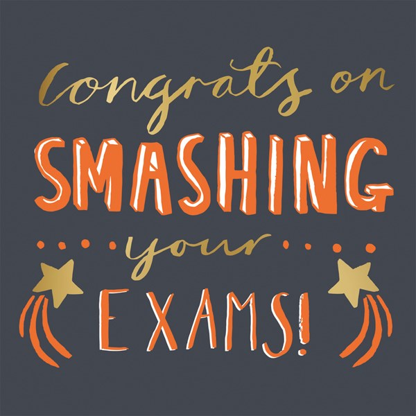 The Art File Congrats on Smashing your Exams Card