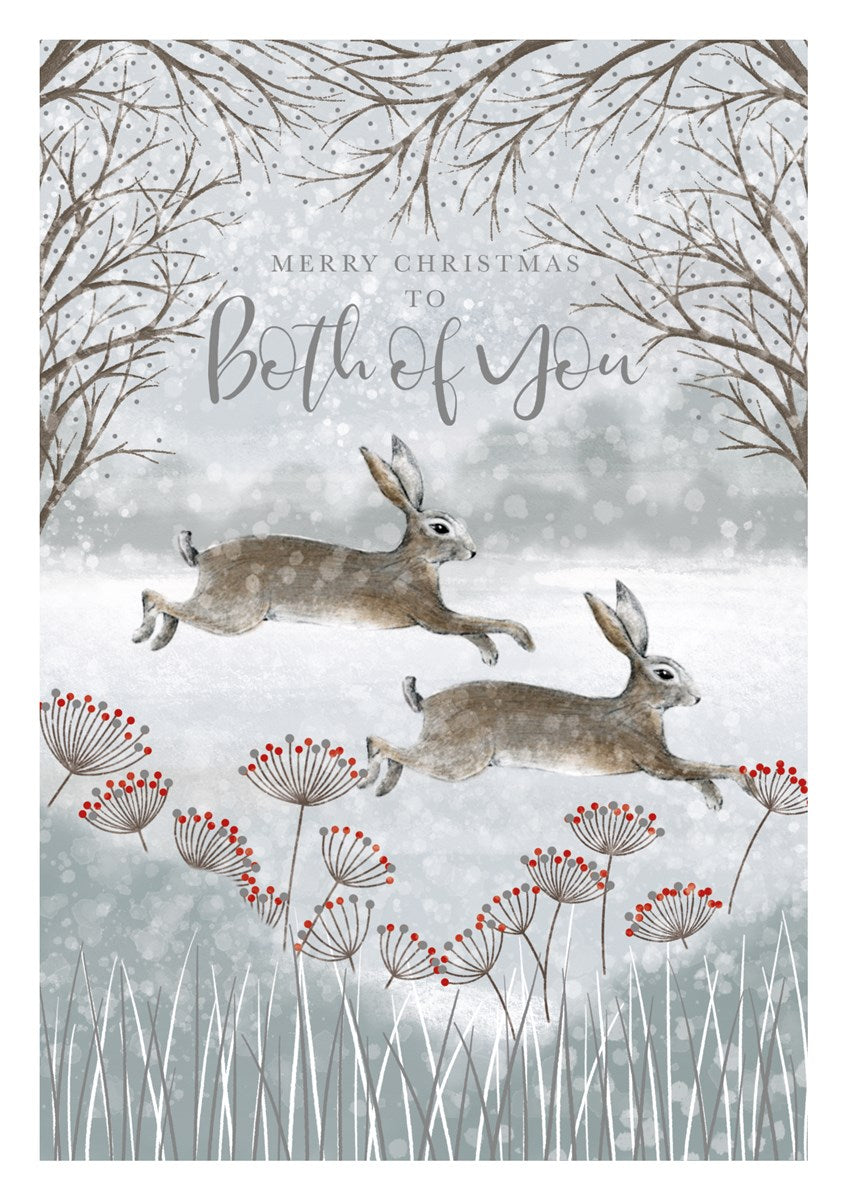 The Art File -Both of You Rabbits Christmas Card