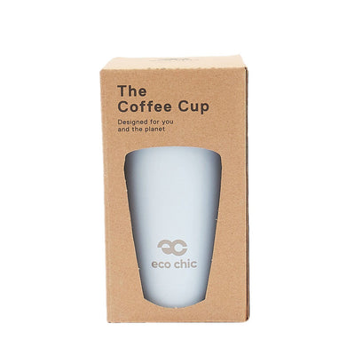 Eco Chic Thermal Coffee Cup - Plain- Blue/Grey