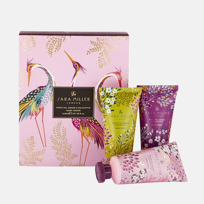 Sara Miller Haveli Garden Hand Cream Trio Gift Set -Passion Flower & Frangipani hi