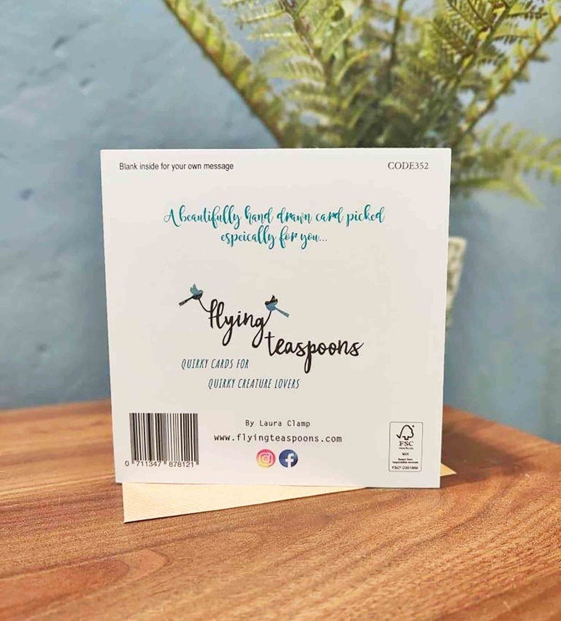 Flying Teaspoons For He&#39;s a Jolly Good Fellow Birthday Card