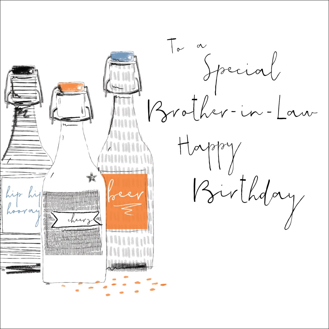 Happy Birthday Special Brother-in-Law Beers Card