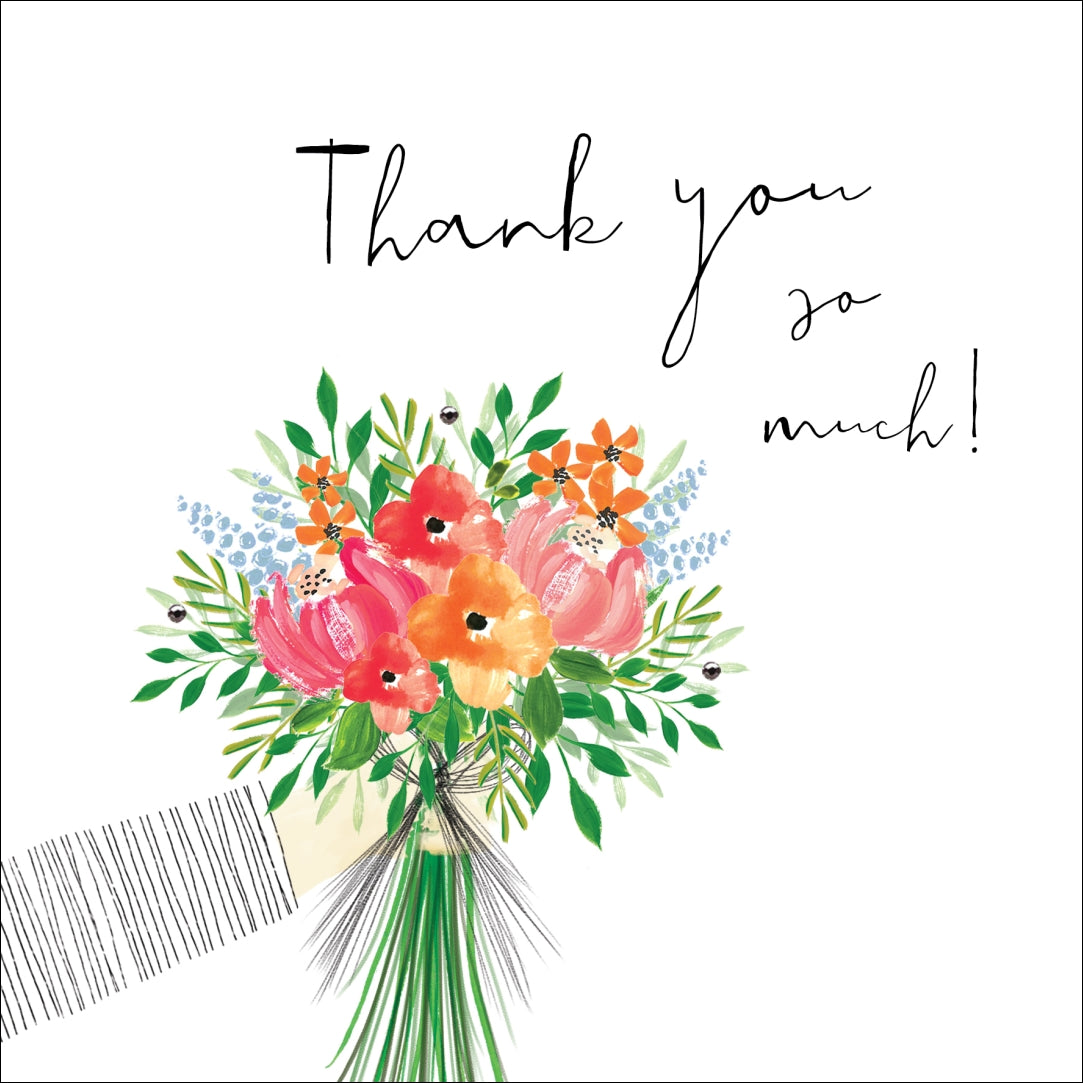 Thank You So Much Bouquet Card