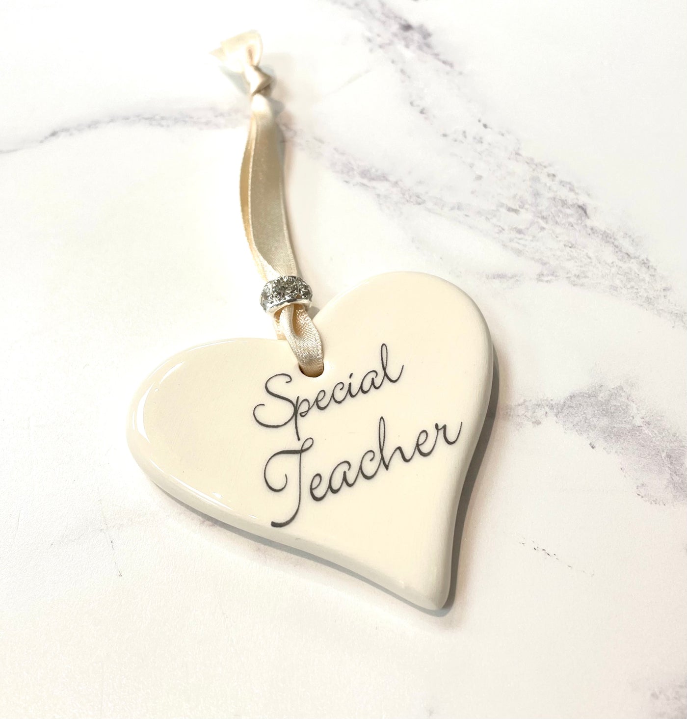 Dimbleby Ceramics Sentiment Hanging Heart - Special Teacher