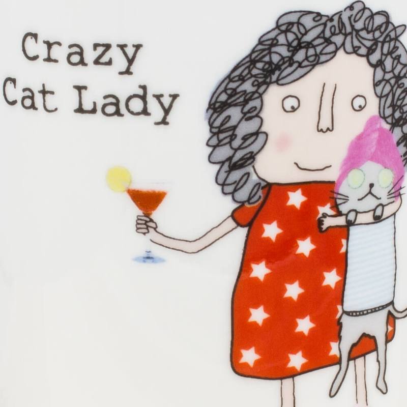 Rosie Made a Thing Mug - Crazy Cat Lady