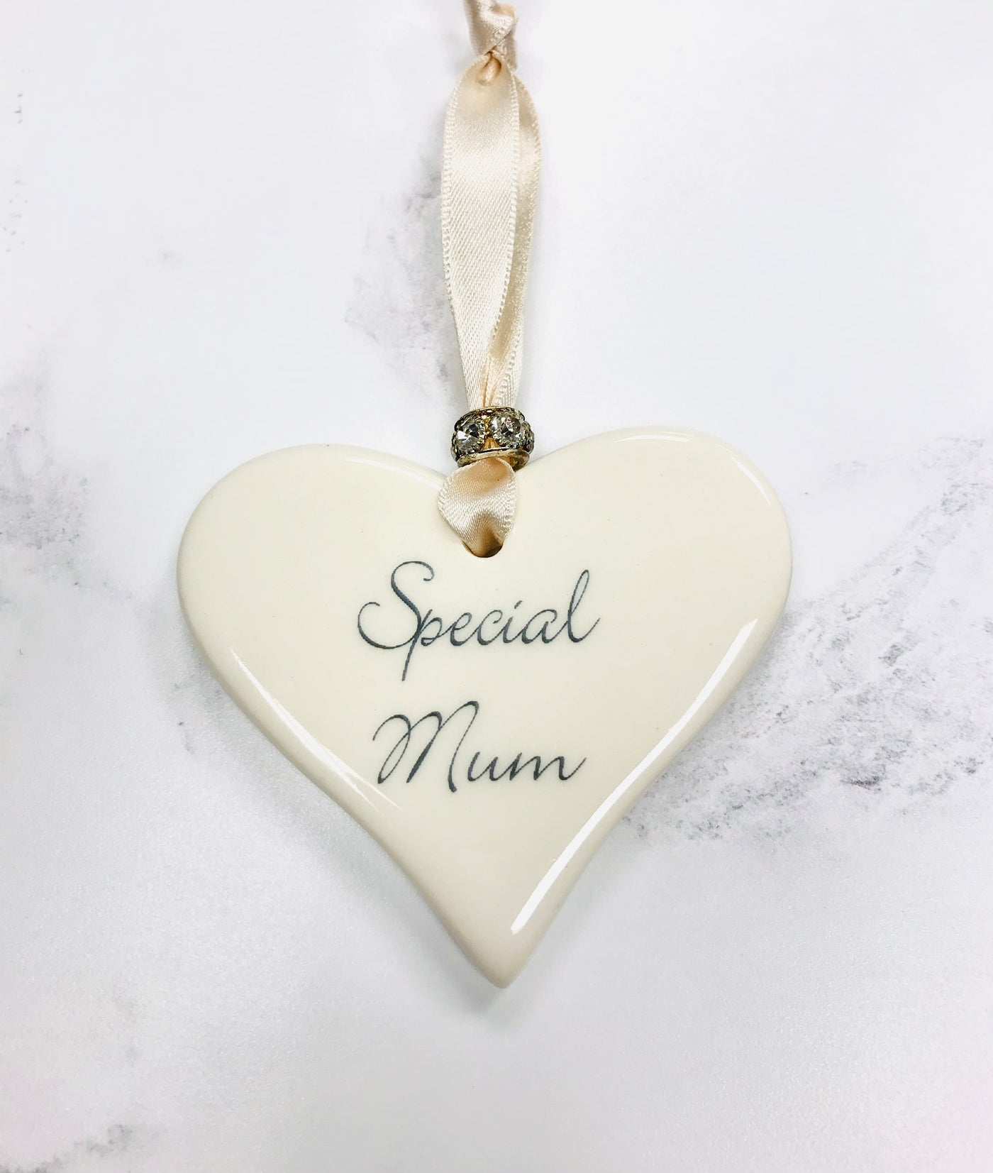Dimbleby Ceramics Sentiment Hanging Heart - Special Mum