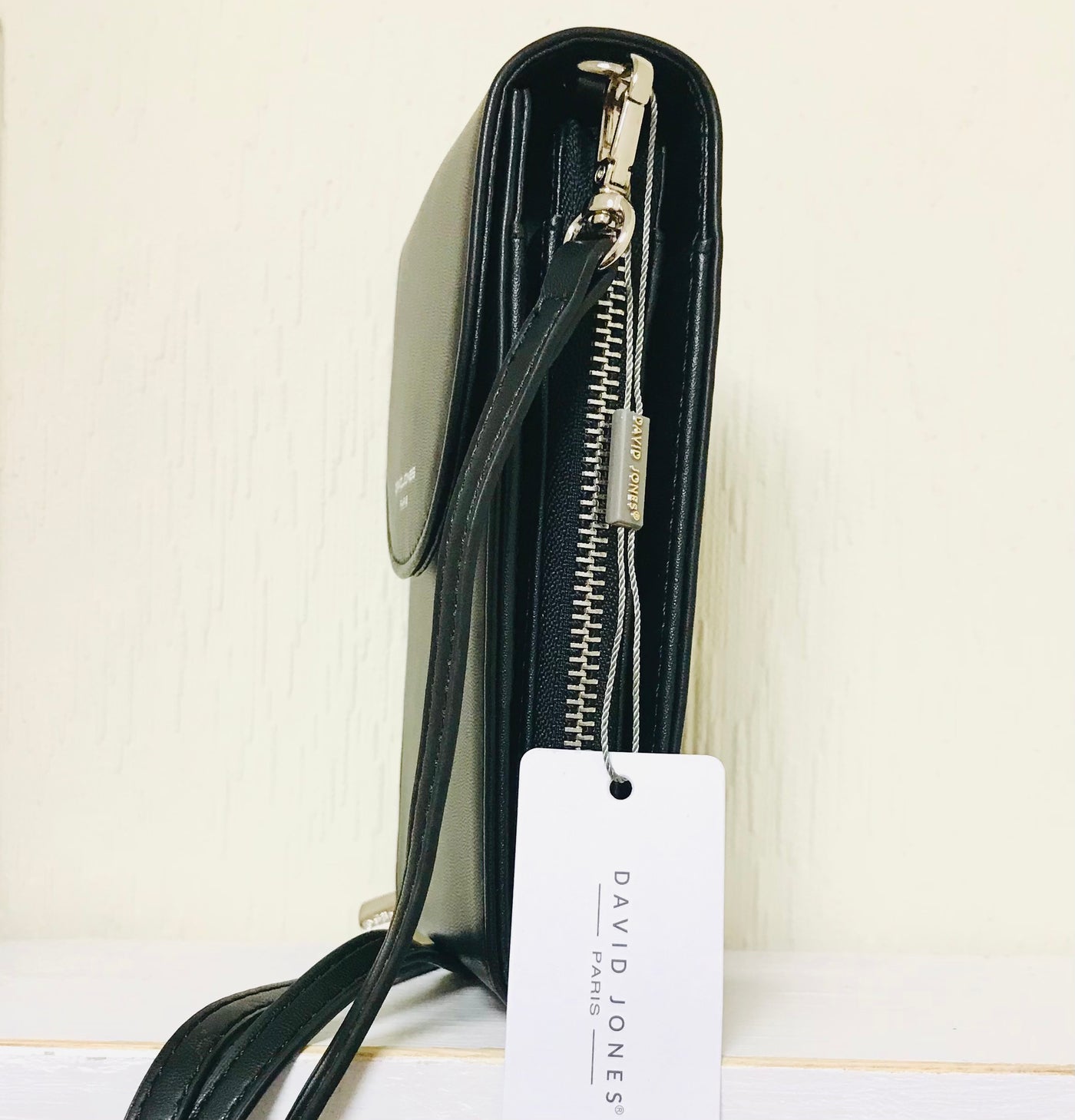 David Jones Phone Crossbody Handbag - Black – Jolu Accessories Boutique