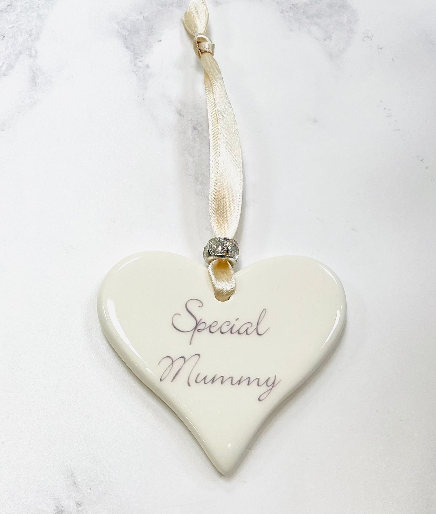 Dimbleby Ceramics Sentiment Hanging Heart - Special Mummy