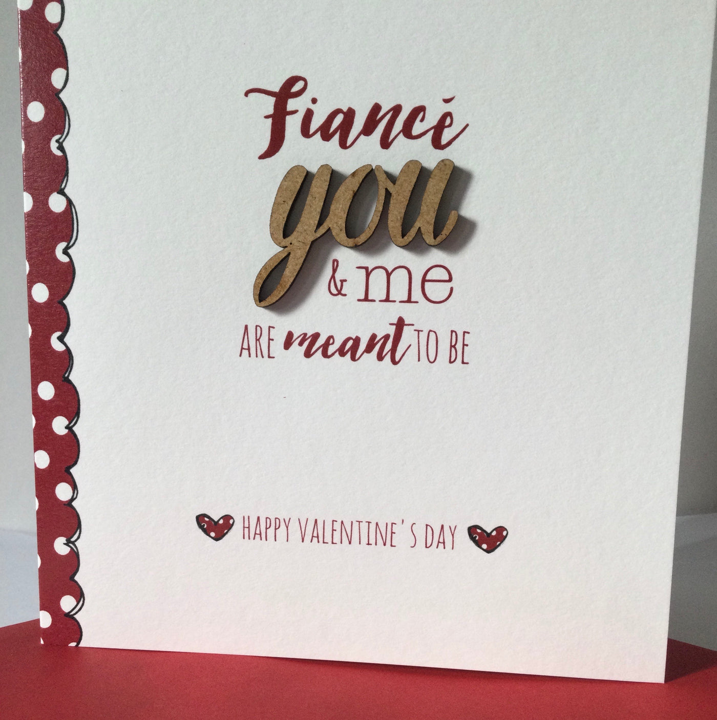 Tracey Russell Fiance You & Me Are Meant To Be Valentines Card
