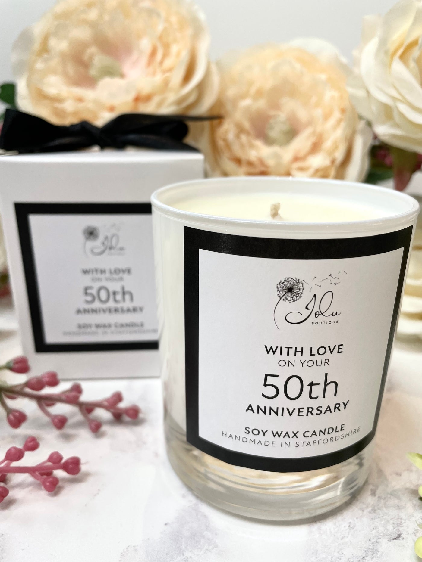 Jolu Boutique Sentiment Candle - 50th Anniversary