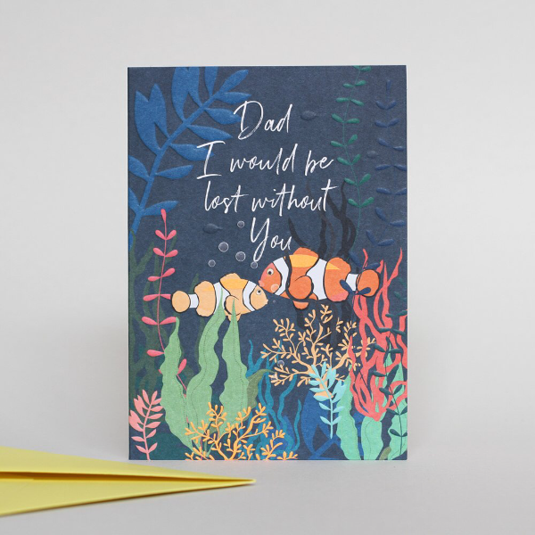 Belly Button Dad I would be Lost without You Nemo Card