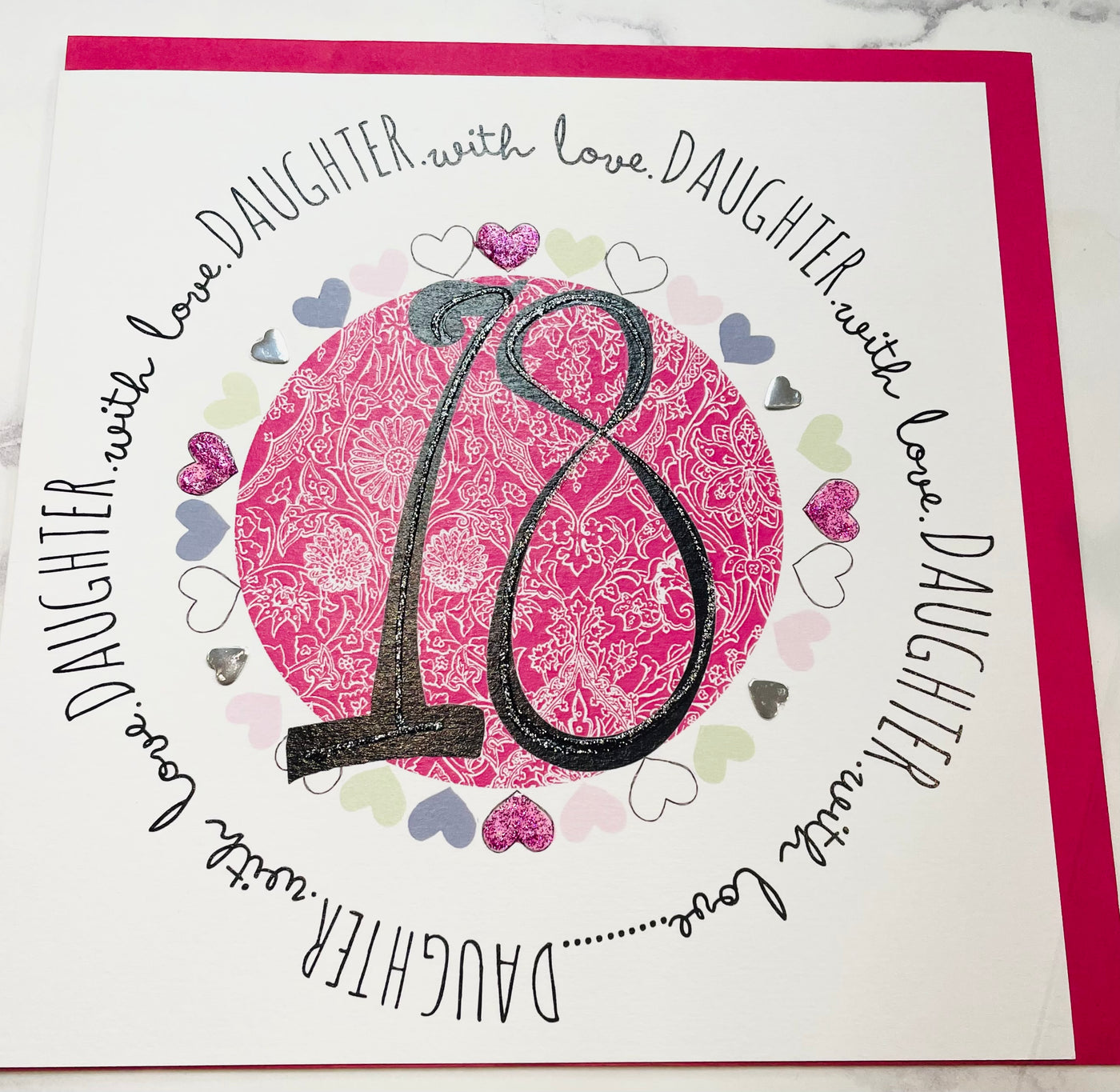 White Cotton Cards Daughter 18th Birthday LARGE Card