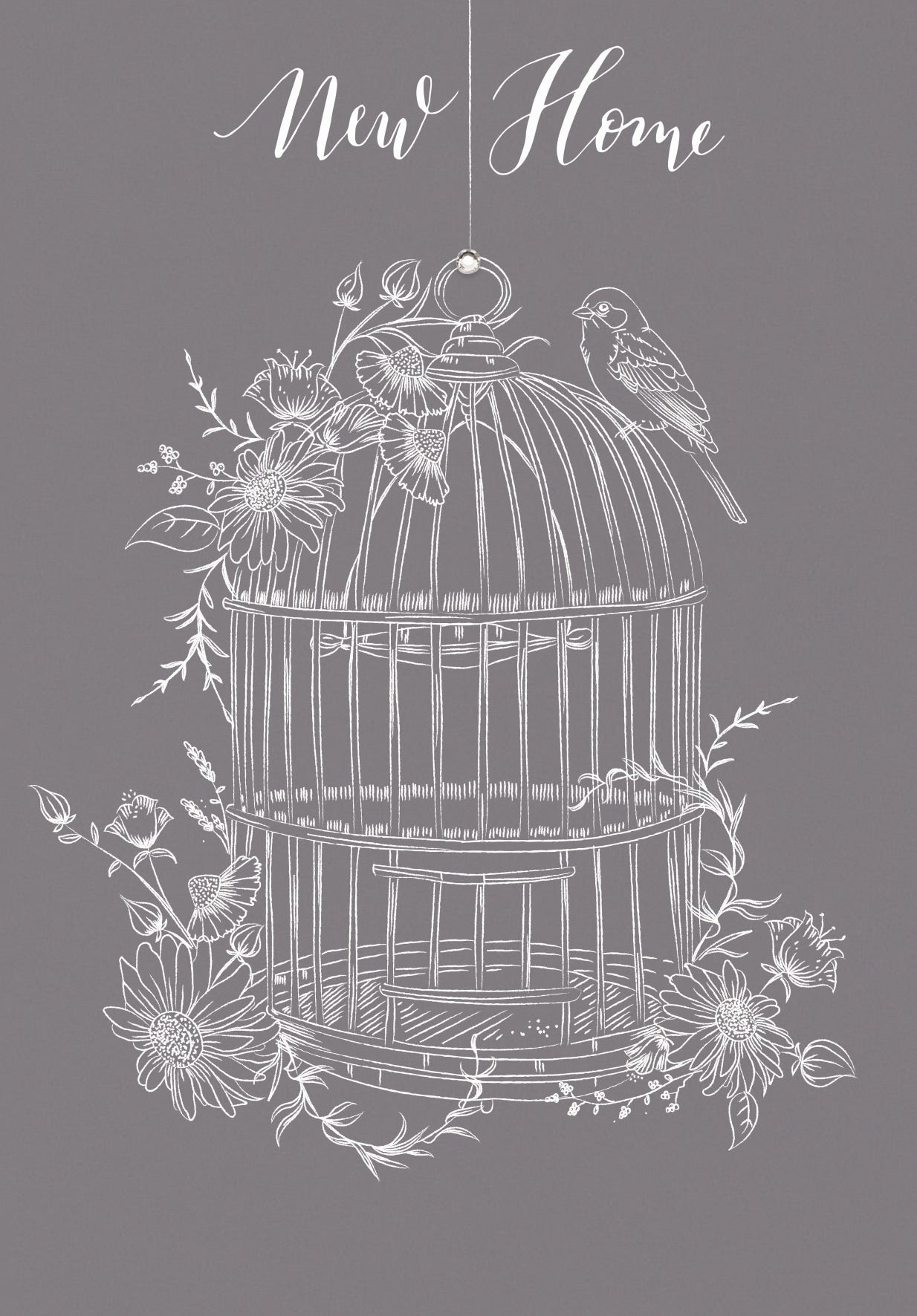 The Handcrafted Card Company New Home Birdcage Card