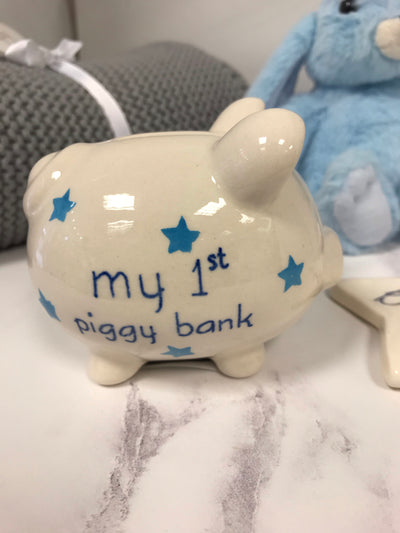 My First Piggy Bank Pig - Blue